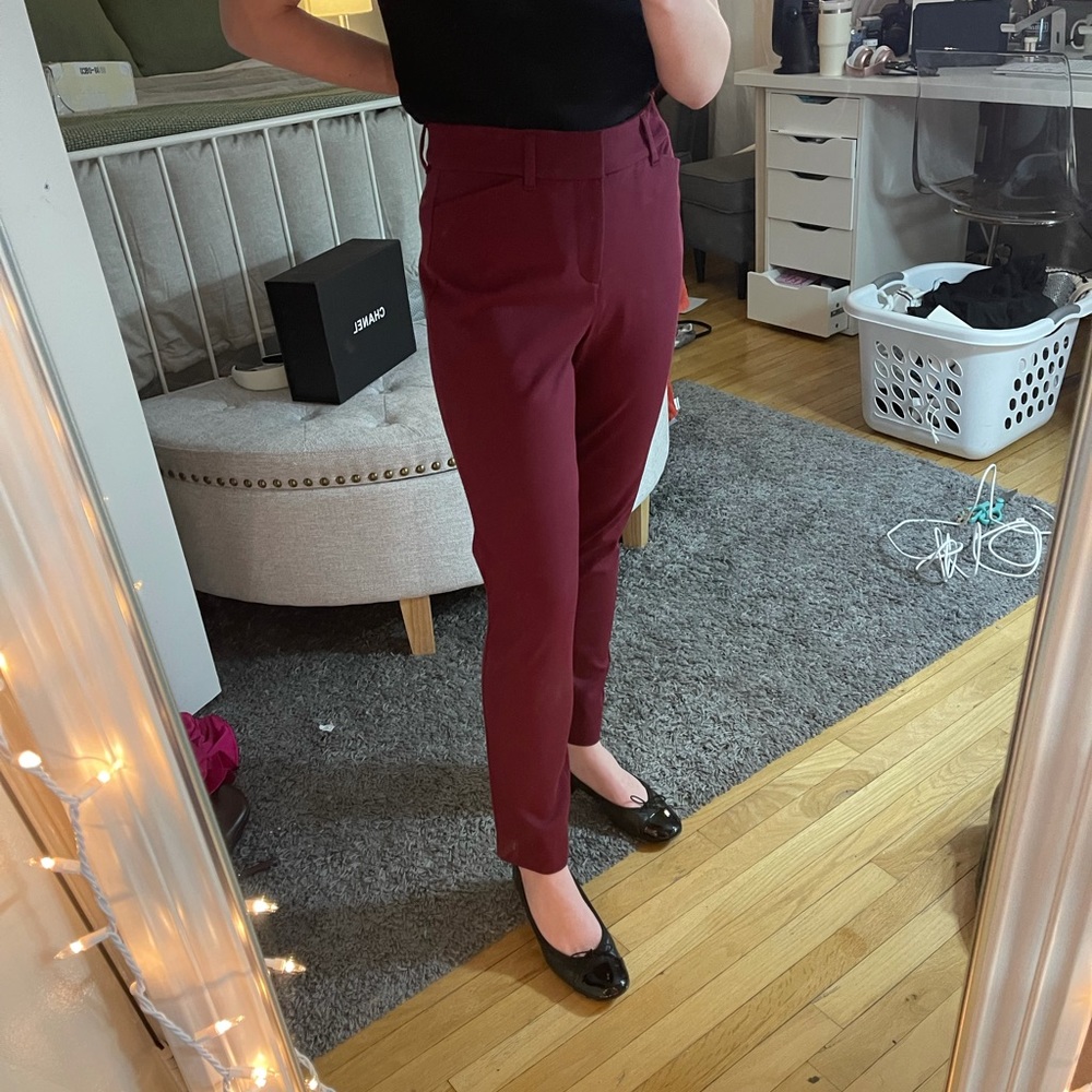 maroon pixie work pants - Picture 2 of 2